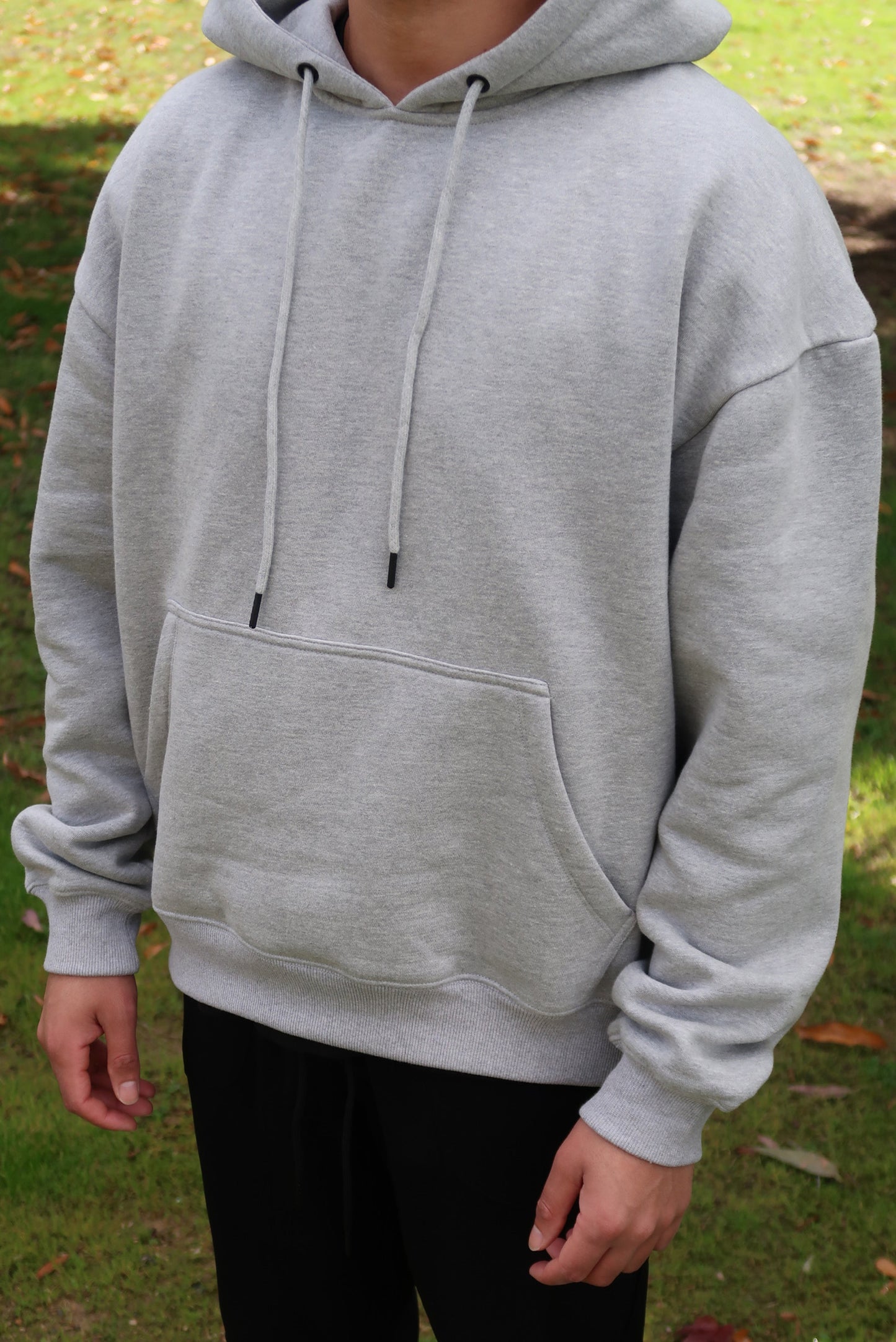 Brushed Hoodie - Grey-2