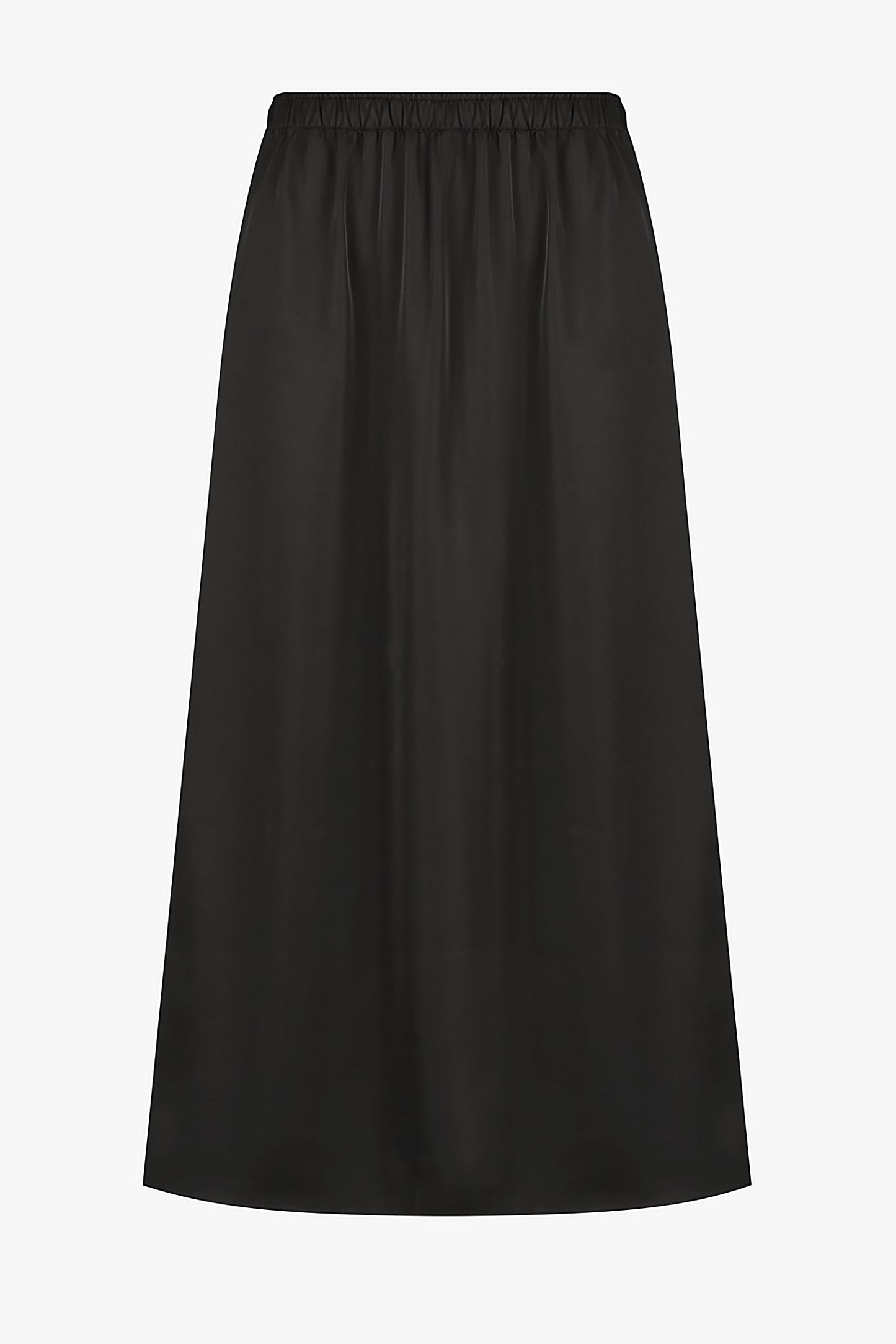 Black Satin Skirt-0